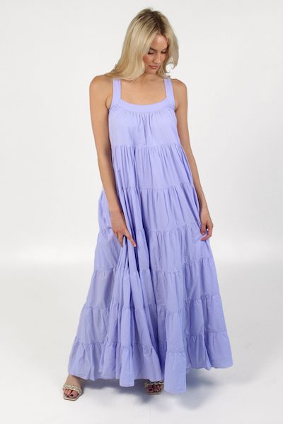 Lilac Long Cotton Voile Dress, Vintage Ibiza, e.Allen, Nashville, Franklin, Murfreesboro