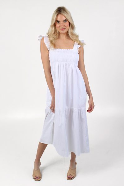 Isla Organic Tiered Skirt Dress, French COnnection, e.Allen, Nashville, Franklin, Murfreesboro