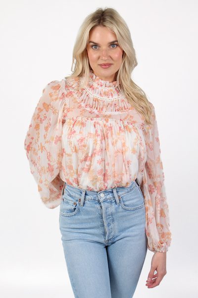 Diana Recycled Crinkle Blouse, French Connection, e.Allen, Nashville, Franklin, Murfreesboro