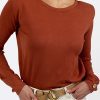 Copper Shoulder Pad Sweater