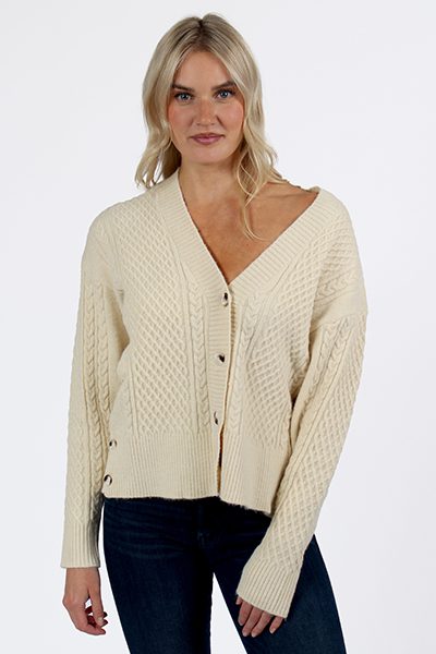 xVickie Cable Knit Oversized Cardigan