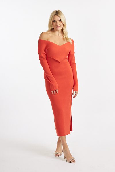 Lydia Knit Bardot Dress
