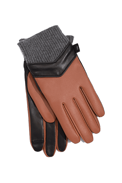 Chevron Leather Glove
