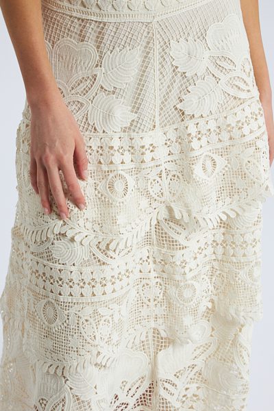 Alucina Luz Off White Skirt